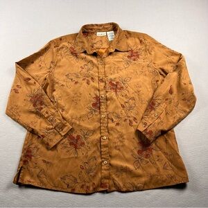 White Stag vintage 90s Floral Button-Down Shirt size L